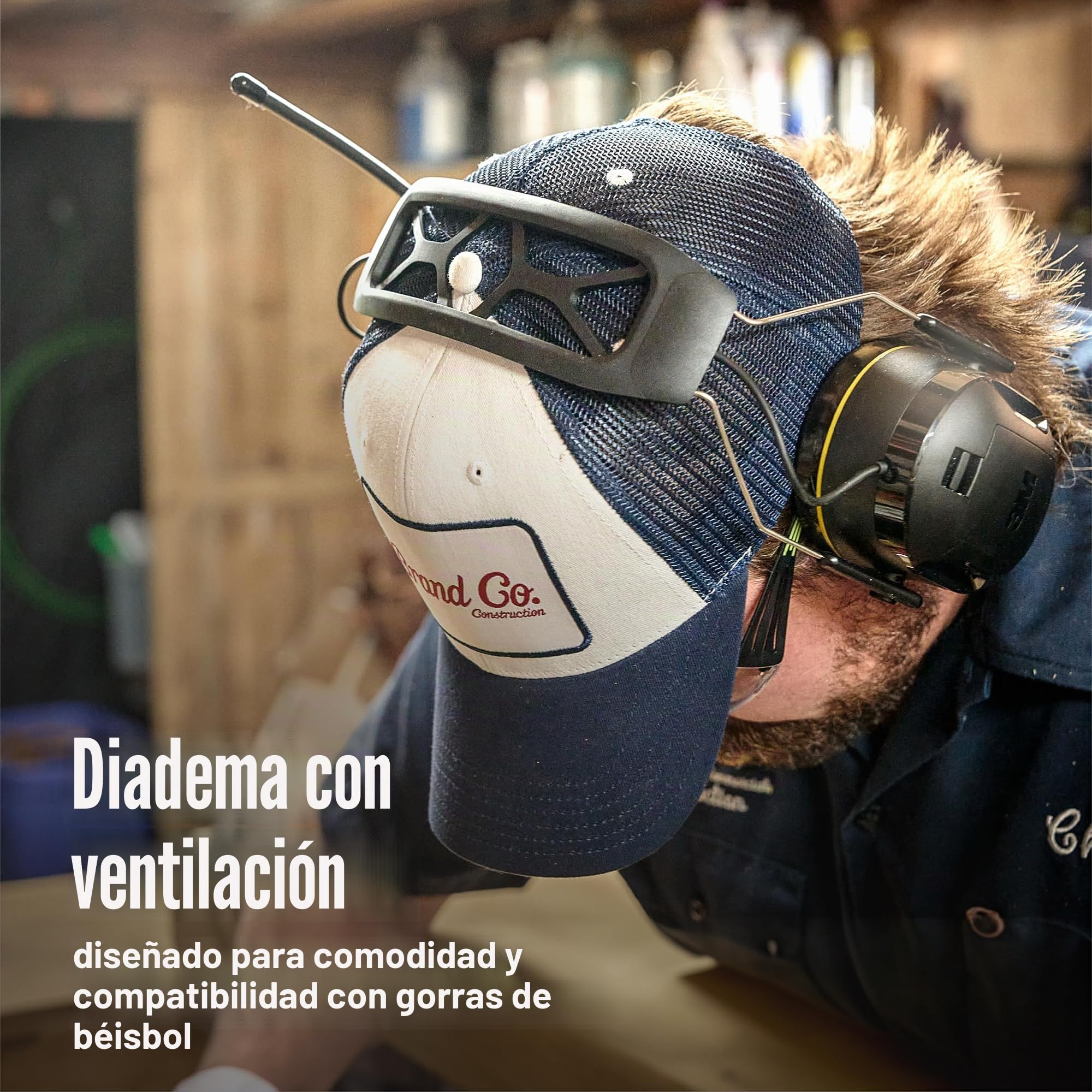 3M WorkTunes Connect + Protector auditivo inalámbrico AM/FM con tecnología Bluetooth, protección auditiva Bluetooth® con una clasificación de reducción de ruido de 26 dB