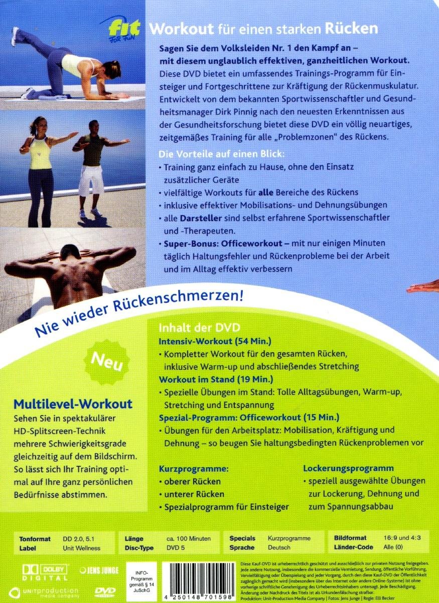 Fit for Fun Workout für einen starken Rücken