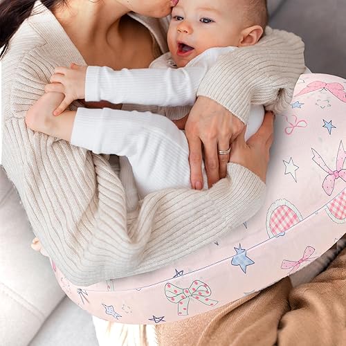 Miniatura 4 de GFU Funda de almohada de lactancia para niños y niñas, funda de almohada de lactancia materna para recién nacidos, funda de almohada suave para