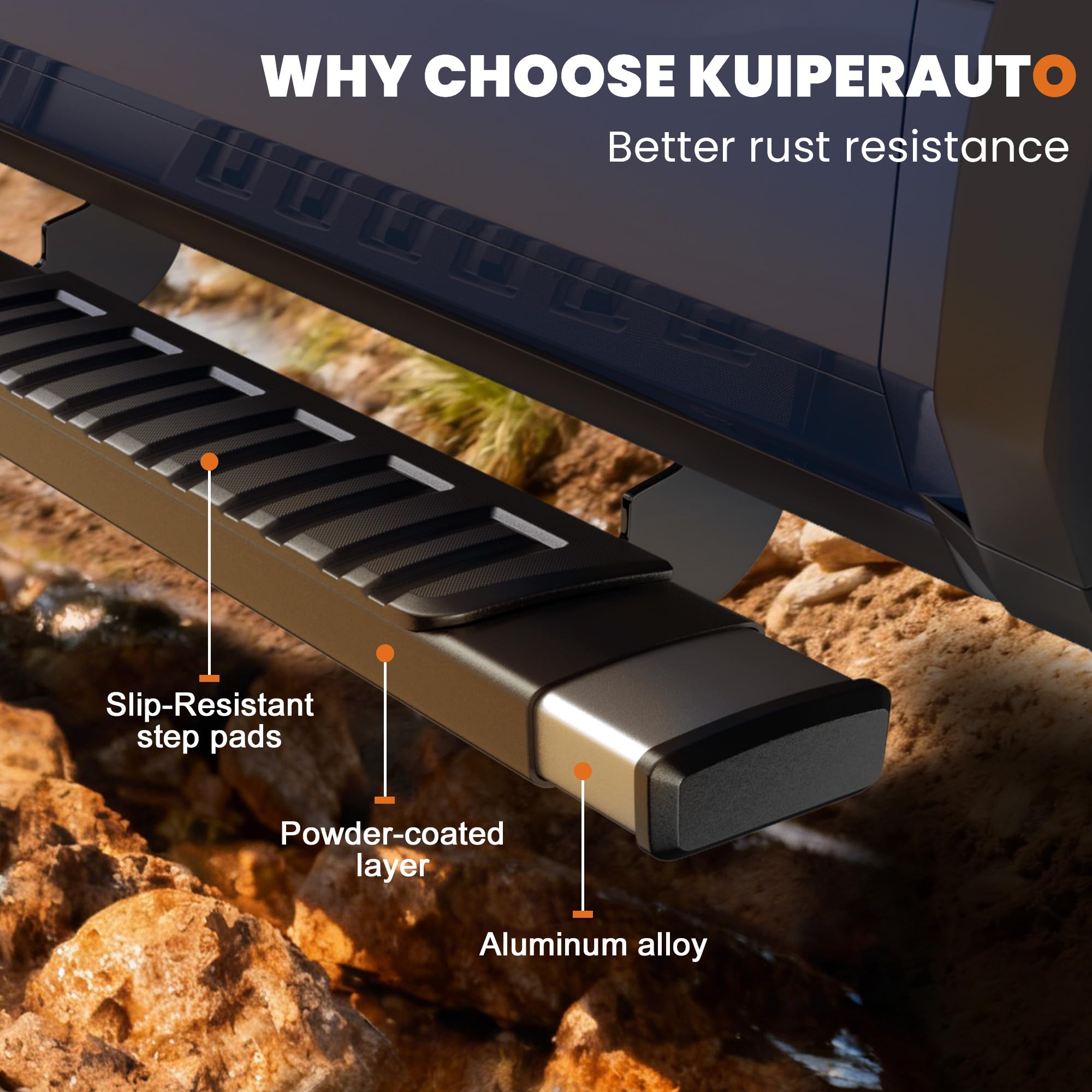Amazon.co.jp: KUIPERAUTO 6インチ ランニングボード サイドステップ