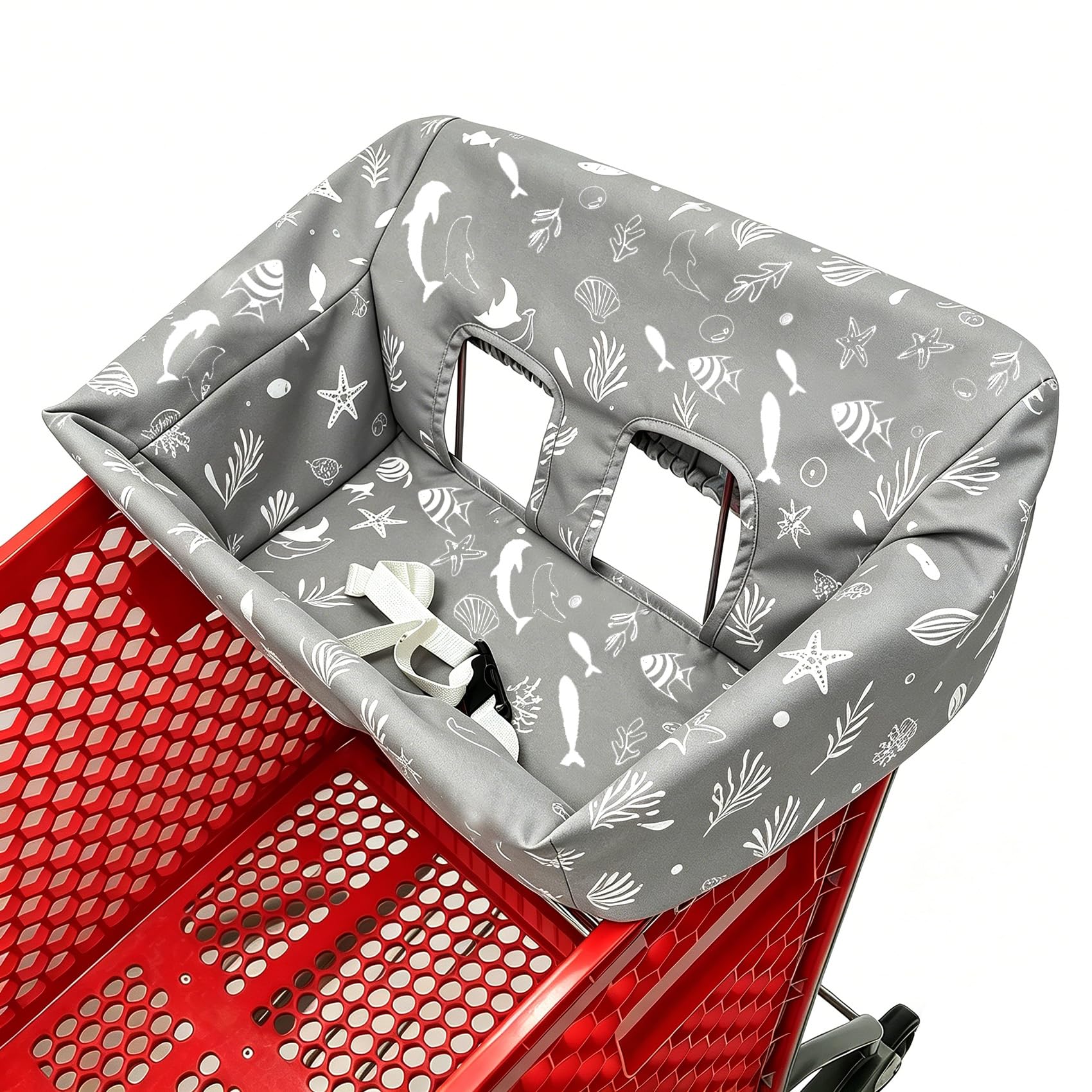 Brain Architect Child Portable Shopping Cart Cover | High Chair and Grocery Cart Covers for Babies, Kids, Infants & Toddlers ✮ includes Free Carry Bag