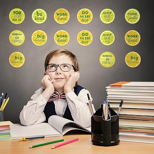 Miniatura 5 de 1000 calcomanías motivacionales de limón con frases positivas inspiradoras de limón, citas inspiradoras, calcomanías de acuarela, decoración de