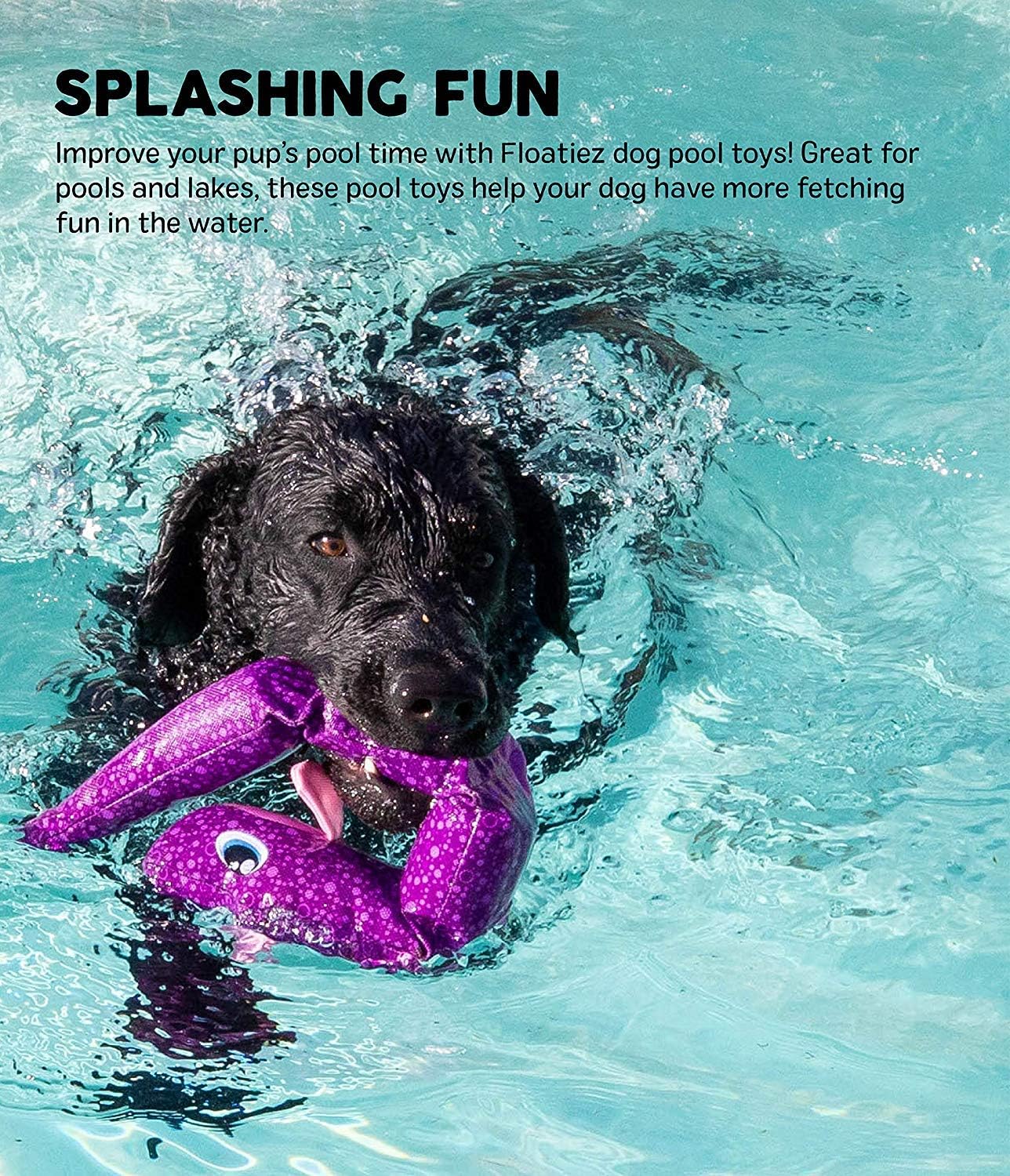 Outward Hound Floatiez Octopus Floating Interactive Dog Toy, Medium