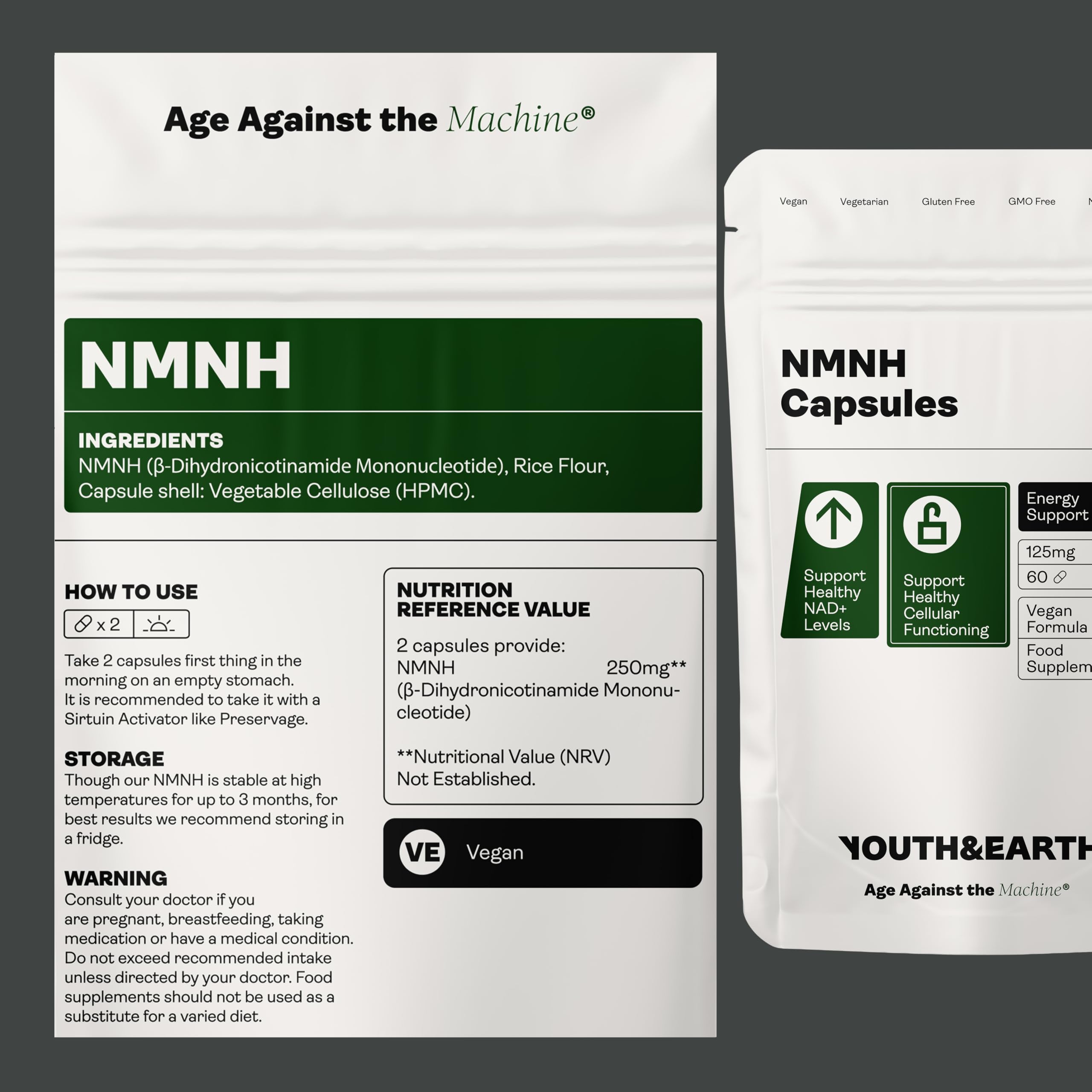 NMNH | 120 NAD Capsules | 1-A-Day Tablet 4 Months Supply | NAD With Trans-Resveratrol & Urolithin A | Anti Ageing Liposomal Max Absorption | Vegan | No Fillers | UK Company - View #5