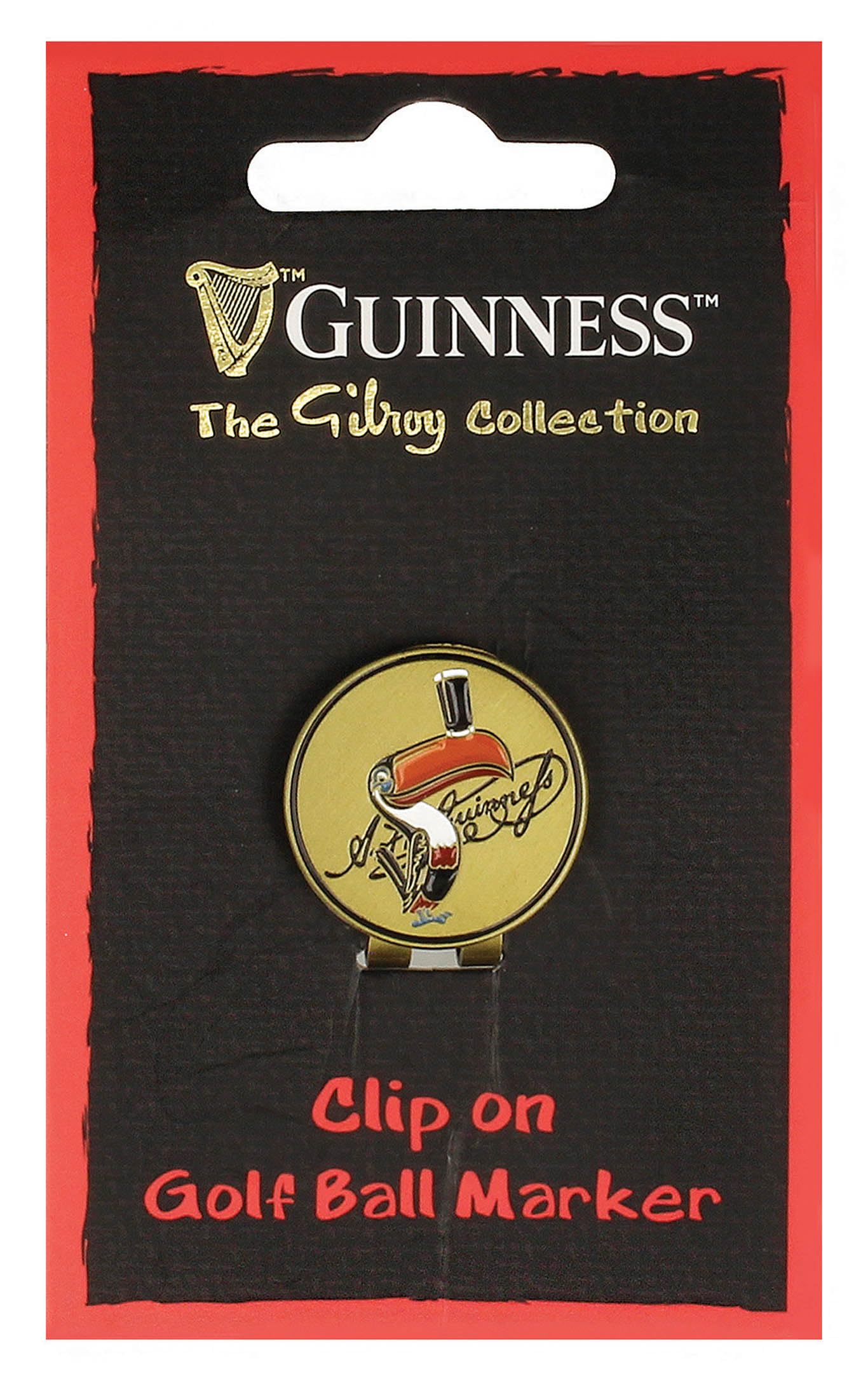Guinness Toucan Magnetic Clip Golf Ball Marker