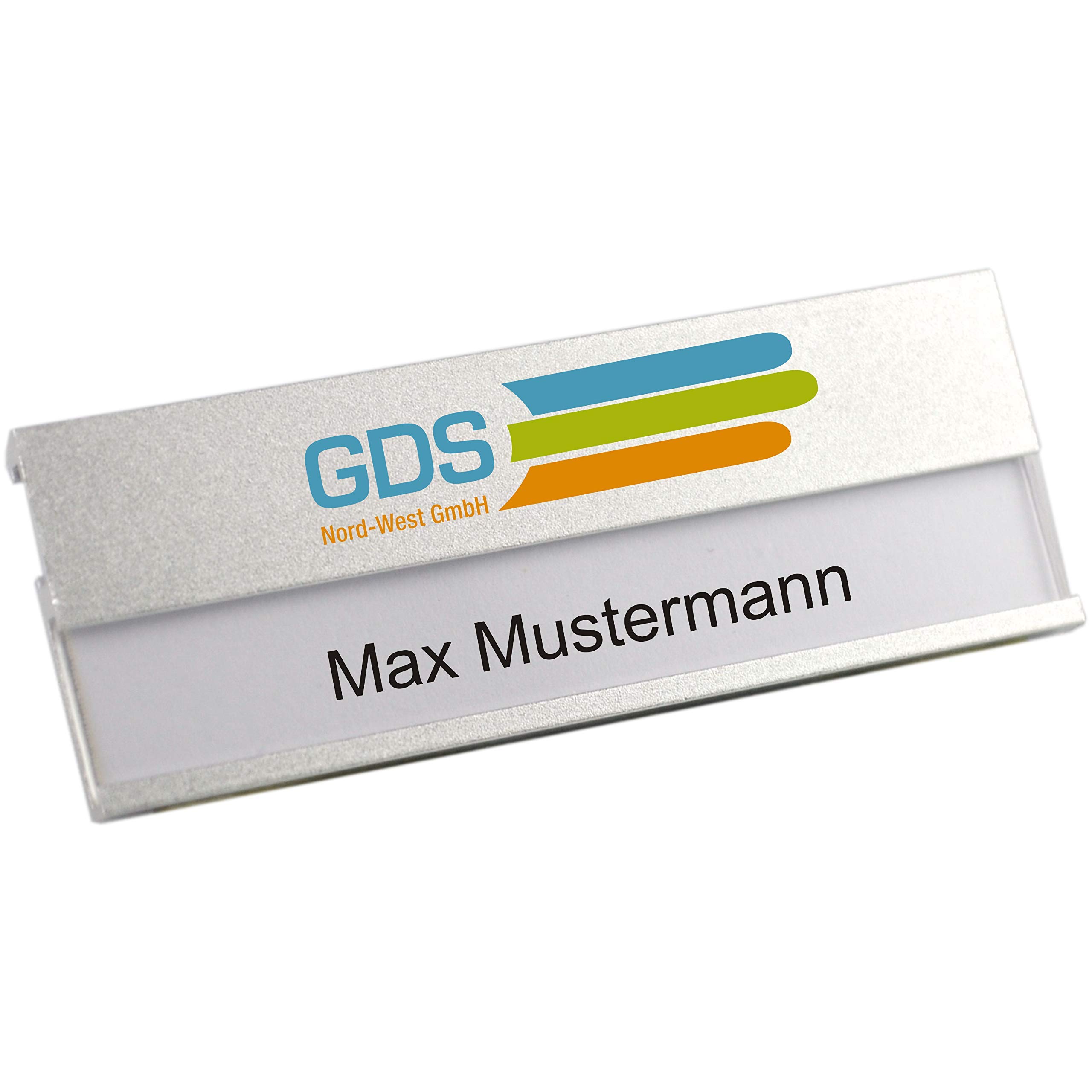Plaque pour vêtements personnalisable avec aimant anti-trou pour badge d'entreprise