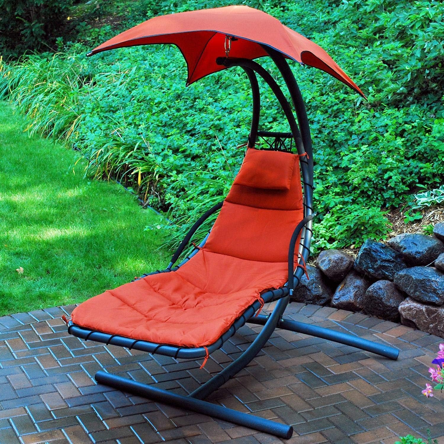 Algoma Net Company Cloud 9 Chaise Hanging, Lounger Stand, One Size, Red