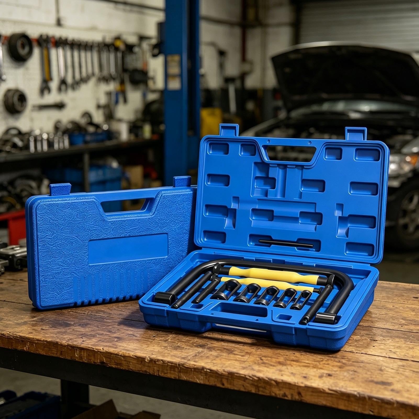 Kit di per riparazione auto con molla valvola | Piccolo motore valvola molla compressore strumento per pick-up moto veicoli rimorchio RV berlina