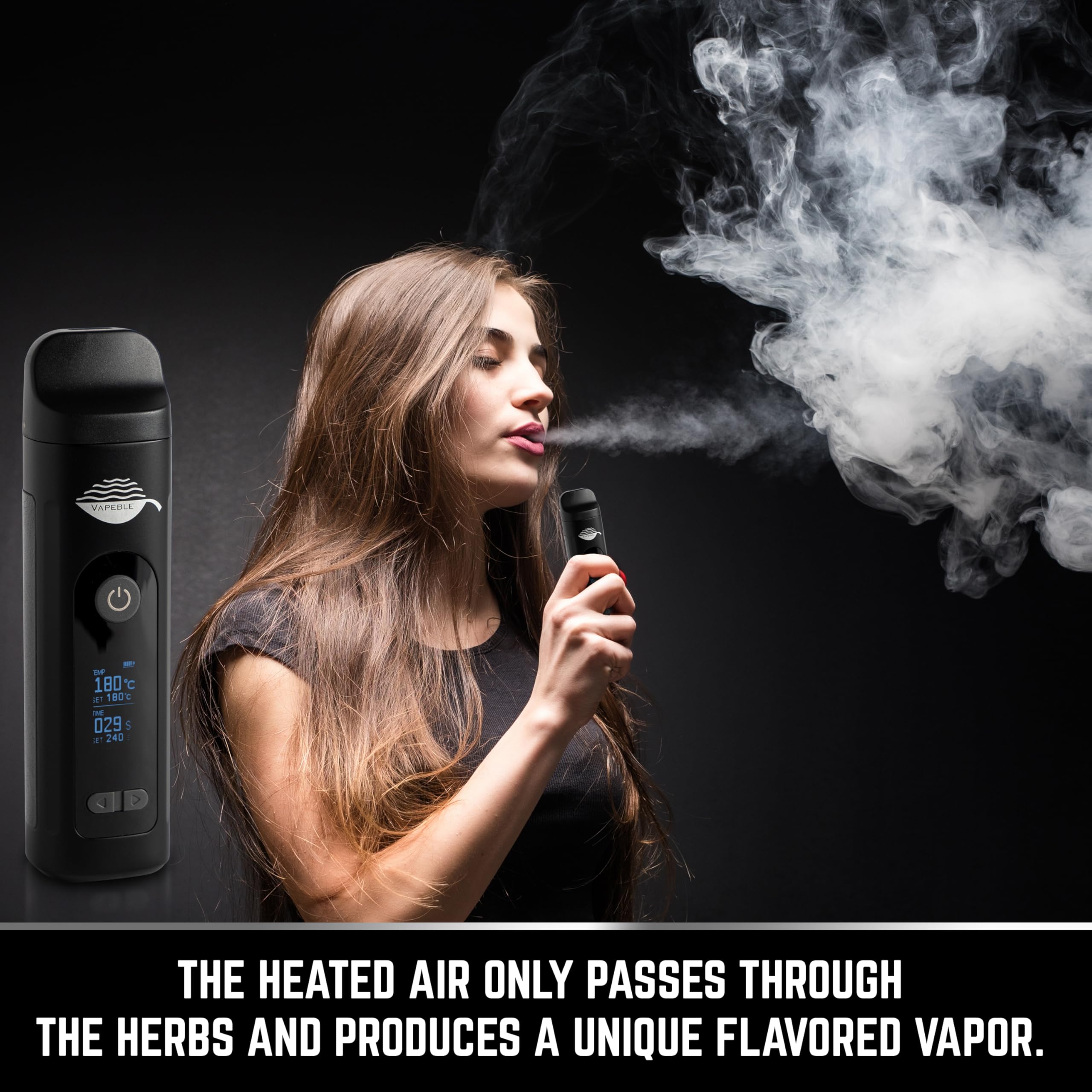 Vaporizer Nebel V2 Vaporizzatore compatto per erbe, sistema di vaporizzazione DHS, display OLED in 20sec a 160°C - 240°C, 2600 mAh vaporizzazione Intellisense per erbe secche oli e concentrati