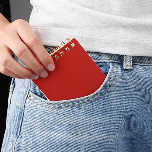 Miniatura 5 de EOOUT Paquete de 12 cuadernos de bolsillo, pequeños blocs de notas en espiral de 3 x 5 con páginas forradas, 60 hojas para accesorios de oficina en