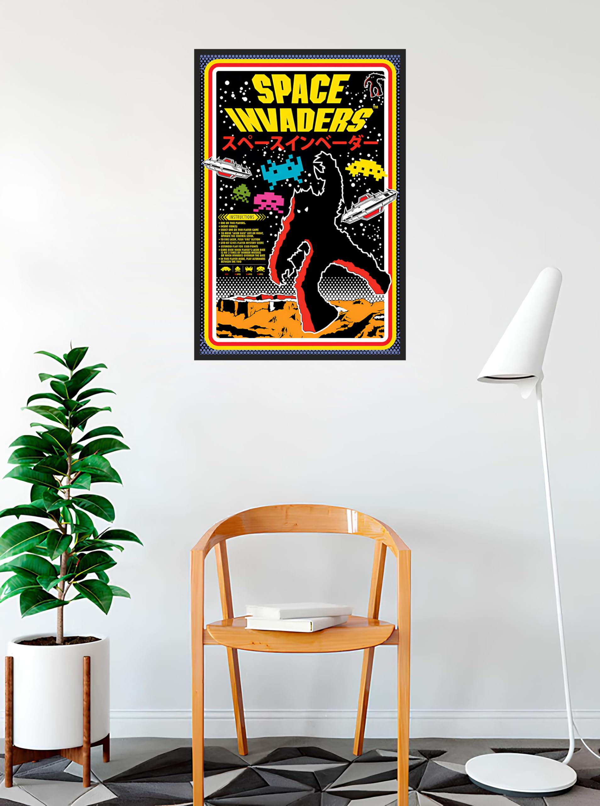 Amazon.com: BUY ART FOR LESS Officially Licensed Space Invaders