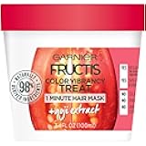 Fructis Color Vibrancy Treat 1 Minute Hair Mask with Goji Extract and Boost Collagen, 3.4 Fl Oz (Pack of 1)
