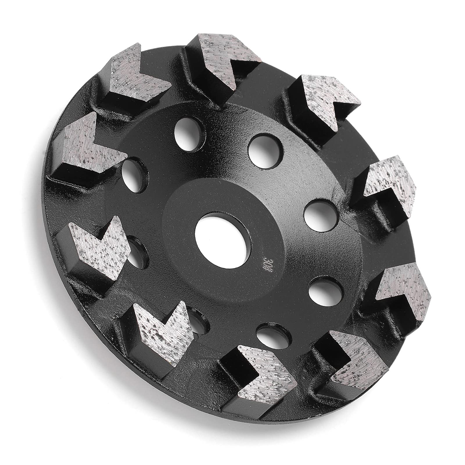 Muela Abrasiva de 10 Dientes, Cuerpo de Acero, Copa Negra de 150 Mm para Amoladoras Angulares, Desbarbado y Alisado Eficiente para Metalurgia