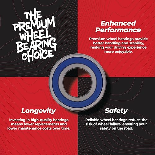 Miniatura 4 de All Balls Racing 25-1393 Kit de rodamientos de rueda trasera compatible con/repuesto para Kawasaki KLV1000 (Euro) 2004-05, Suzuki DL1000 V-Strom