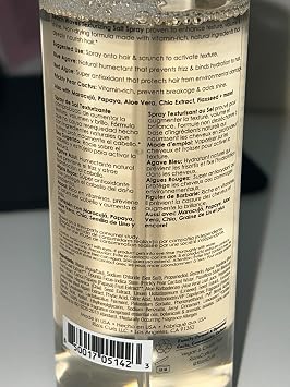 Rizos Curls Beach Waves Texturizing Salt Spray, Enhance Texture & Volume, Nourish and Enhance Definition with Blue Agave Extract, Red Algae & Prickly Pear Cactus, 6.8 oz