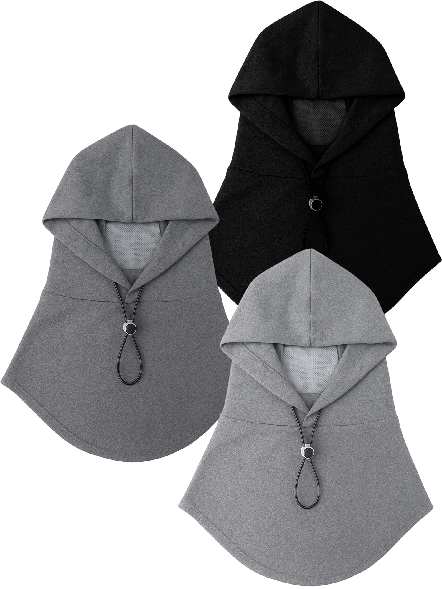 Cutecrop 3 Pcs Balaclava Ski Masks for Men Women Windproof Thermal Winter Sun Neck Warmer for Motorcade Cycling