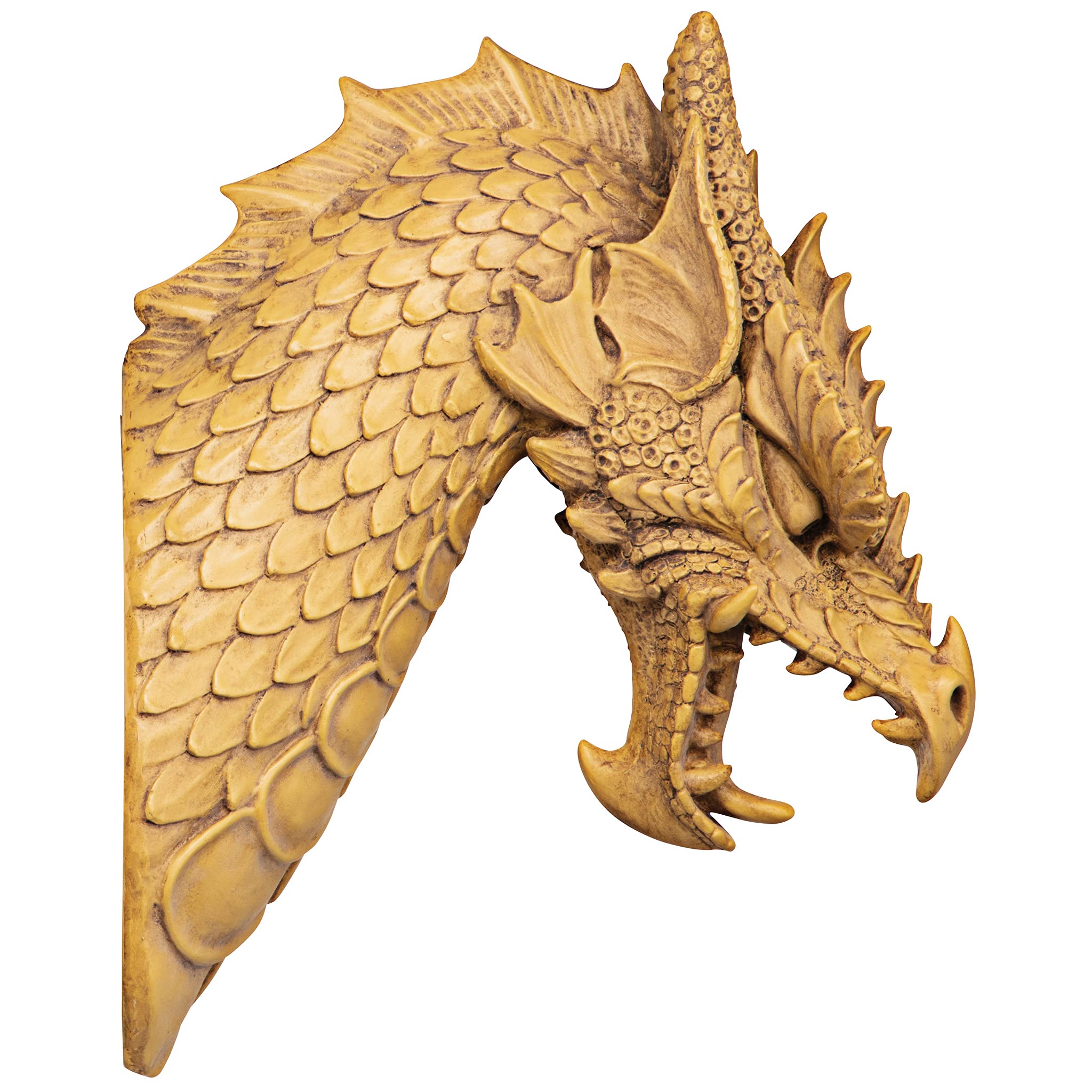 Design Toscano EU91025 Head of the Beast Dragon Wall Sculpture: Set of Two,Set of 2