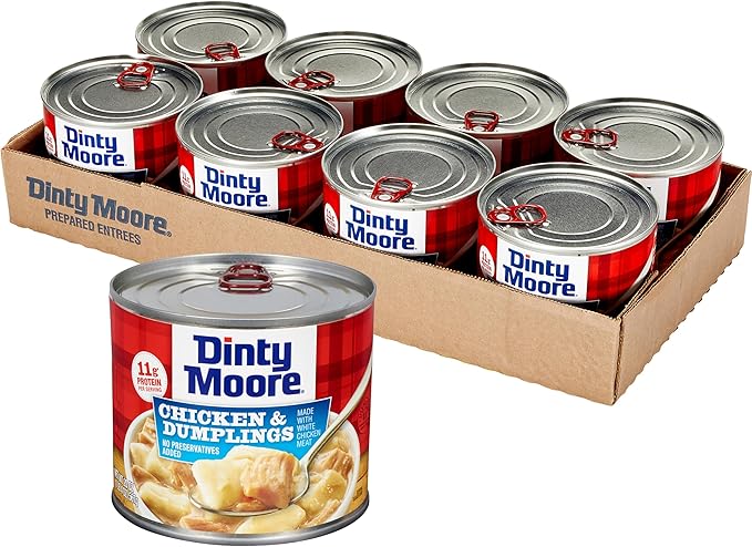 Dinty Moore Food Can, Chicken & Dumpling, 20 Oz, Pack of 8