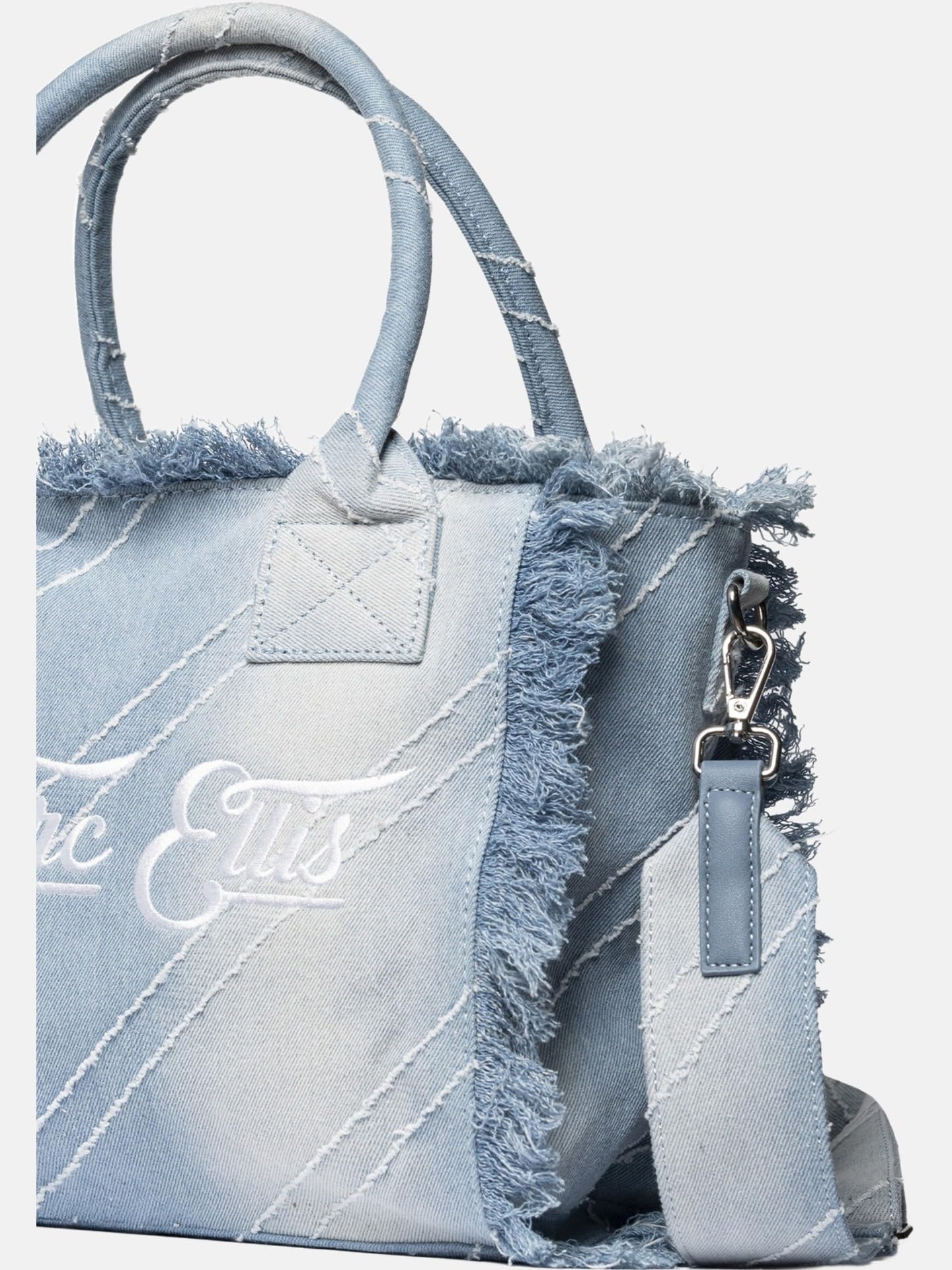 MARC ELLIS Borsa a Mano Shopper Blu Poliestere con Zip jeans UNICA 26x23x14 cm BUBY S. MIQUEL