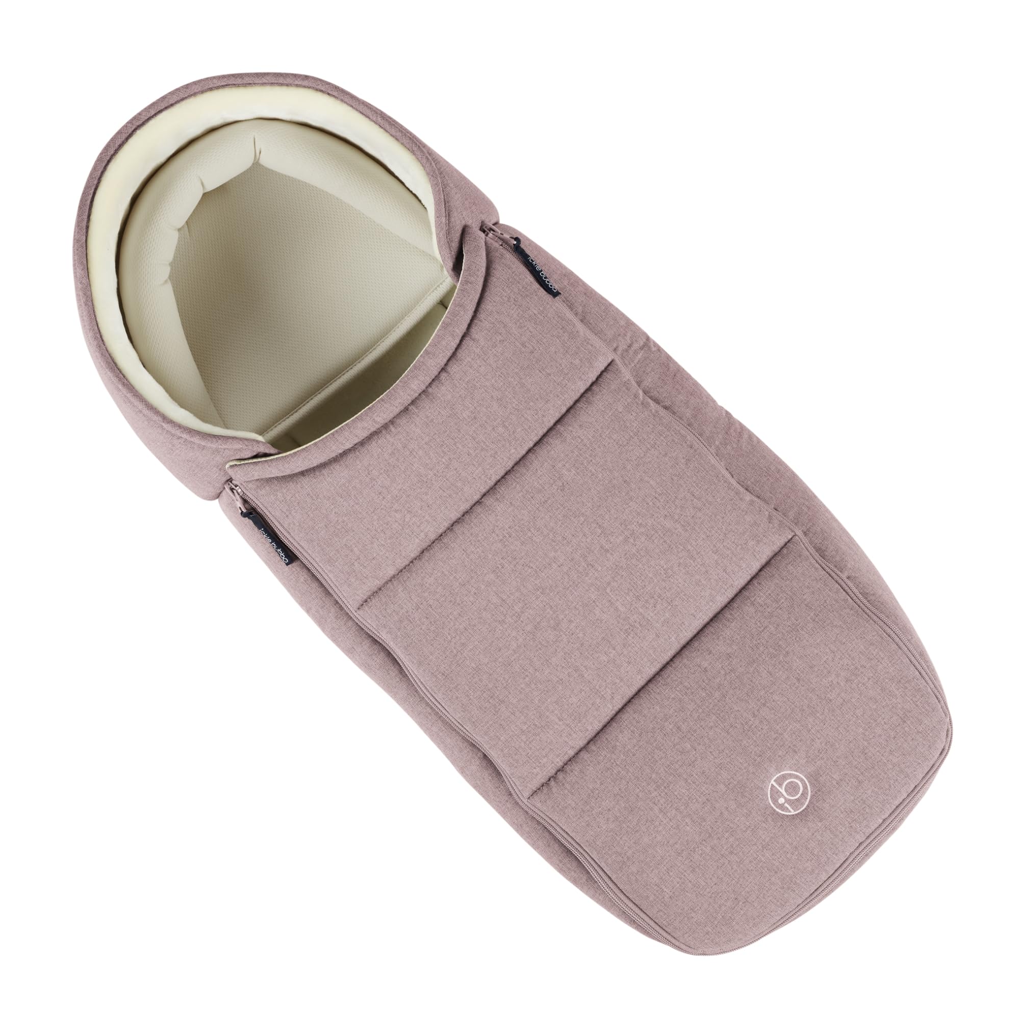 Ickle Bubba Newborn Cocoon – 2-in-1 Carrycot & Footmuff, Birth to 6 Months (9kg Approx.), Universal Fit, Soft Faux Fur Lining, Shower-Resistant Fabric & Removable Head Support (Dusky Pink) — image 1