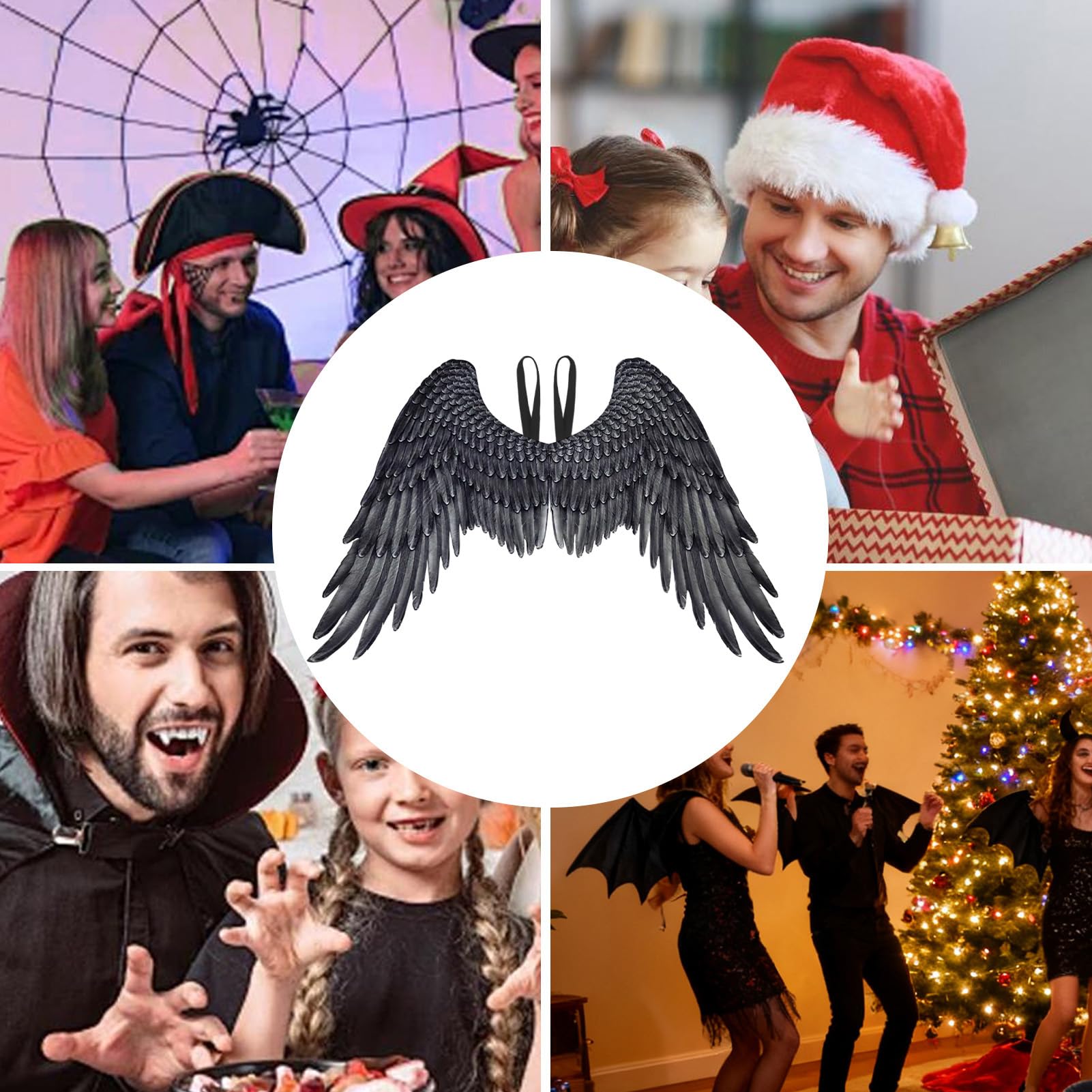 d'angelo per adulti, realistici di Natale, costume da angelo per giochi di ruolo e feste, per Halloween, carnevale, compleanno, feste in maschera, cosplay, teatro, sessione