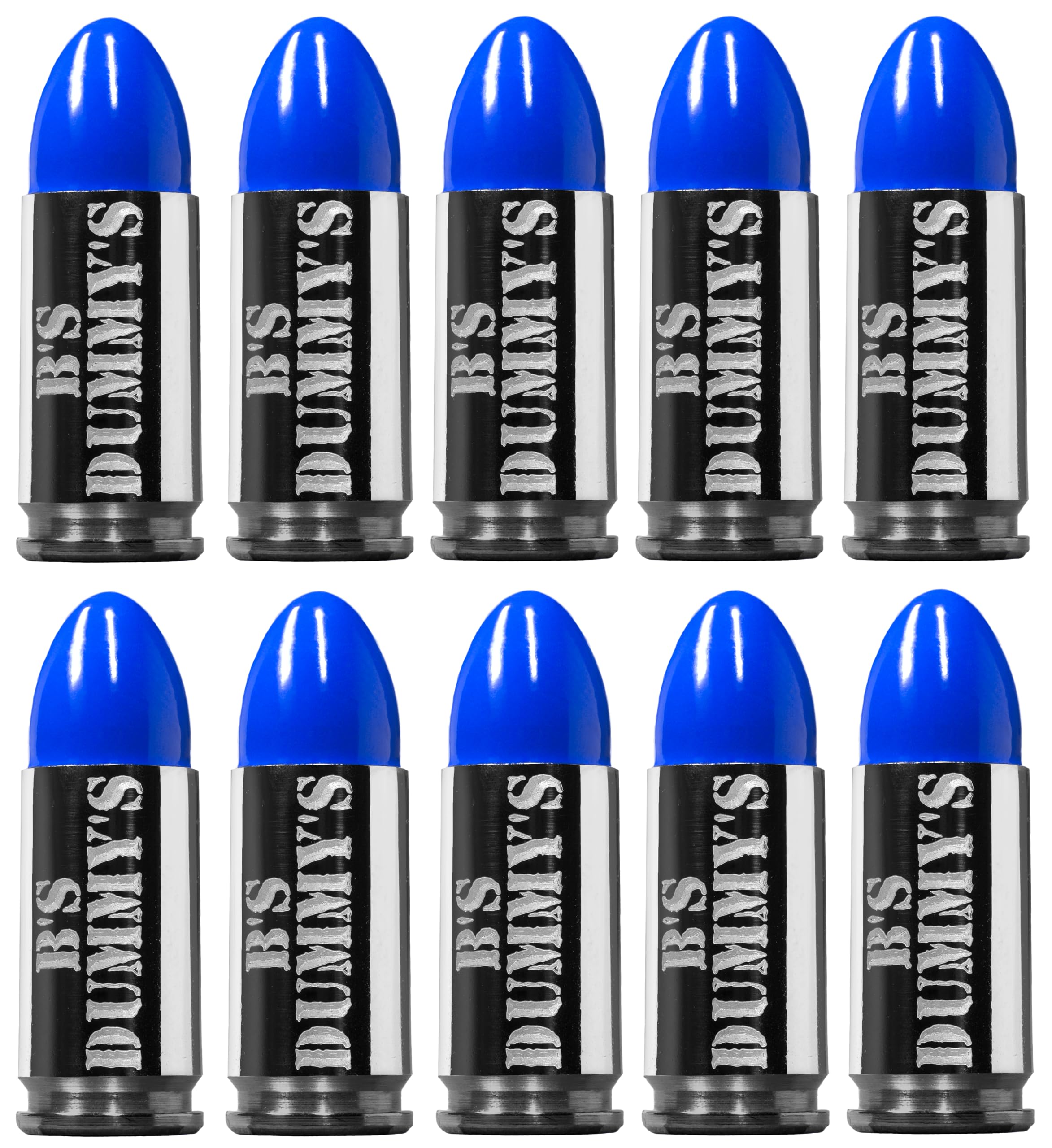 B's Dry Fire Snap Caps - A.K.A. B's Dummy's - Dummy 9mm Luger Training Caps (10 Pack)