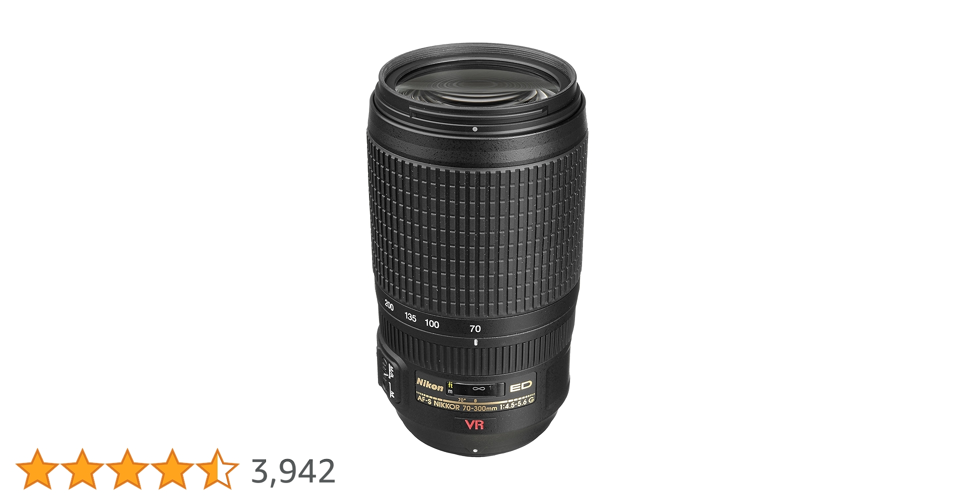 Nikon 70-300mm f/4.5-5.6G ED IF AF-S VR Nikkor Zoom Lens