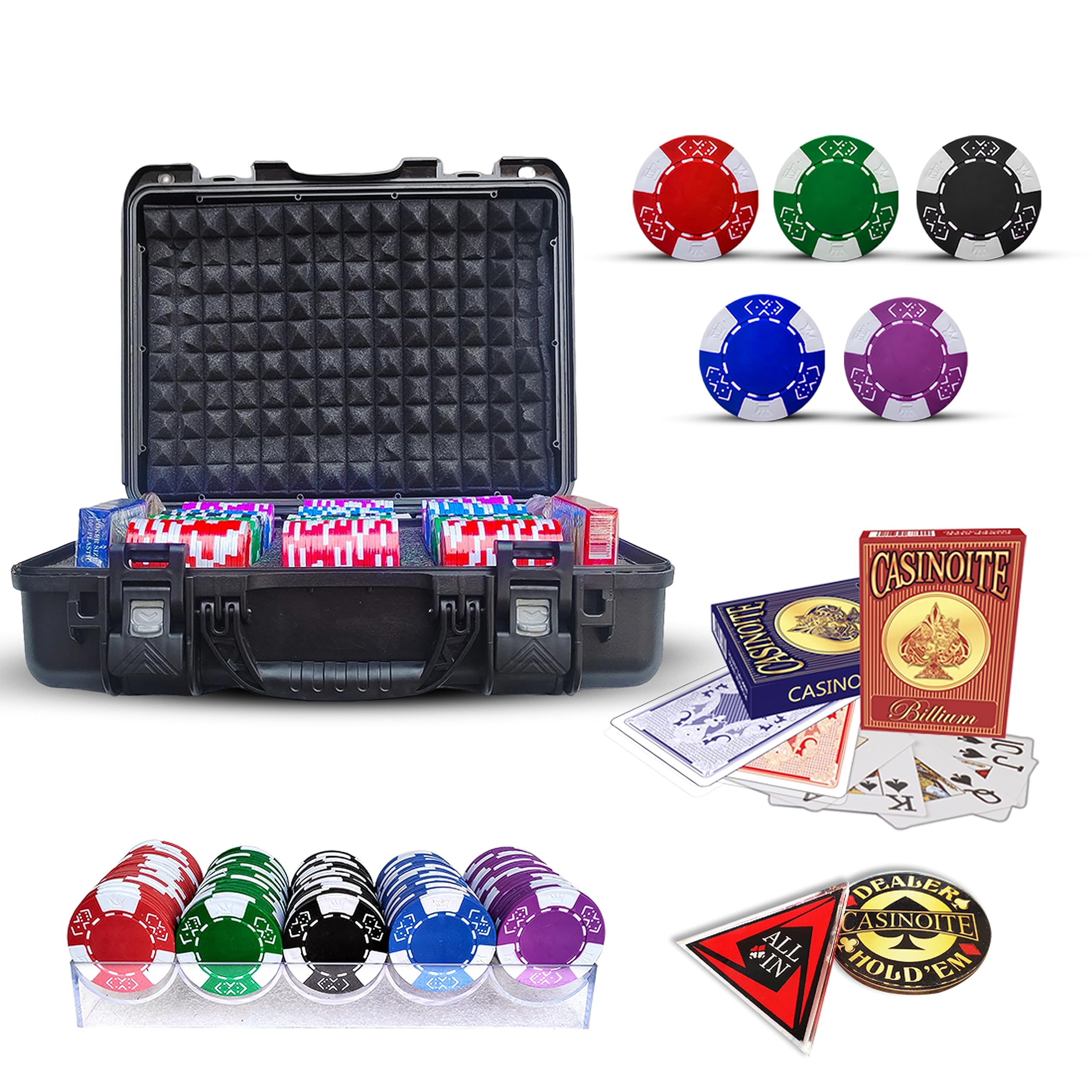 casinoite Billium Clay 300 Poker Chips Set Without Denomination Black (B0BW66MNRX) Amazon Price History, Amazon Price Tracker