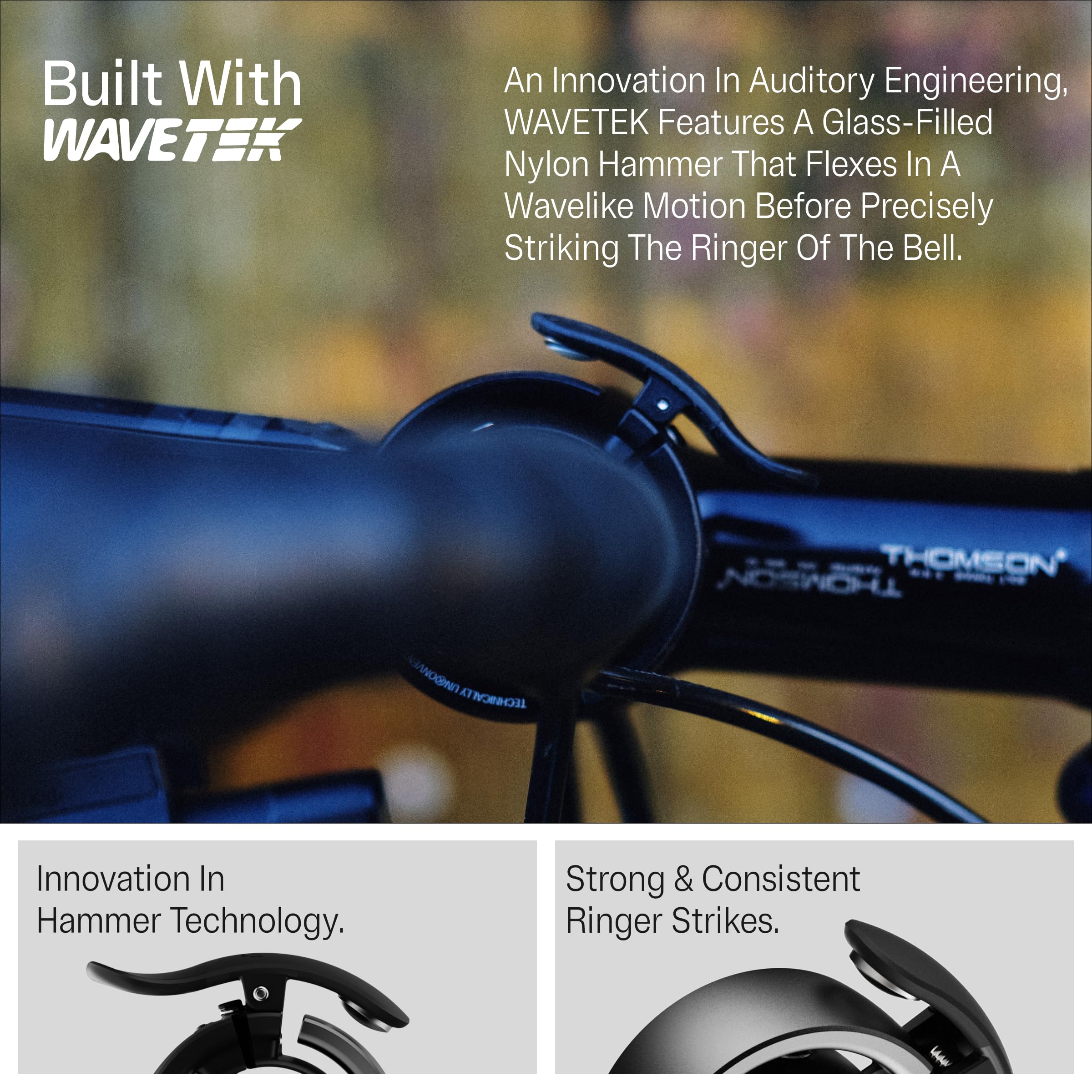 Knog Dzwonek rowerowy Oi Prima, antracyt, 23,8-31,8 mm, guzik