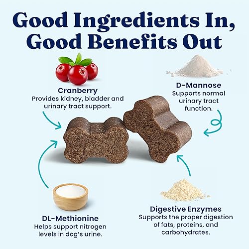 Miniatura 5 de Solid Gold Masticables reparadores de hierba para orina de perro, neutralizador de orina de perro para césped con tracto urinario, riñón, vejiga y