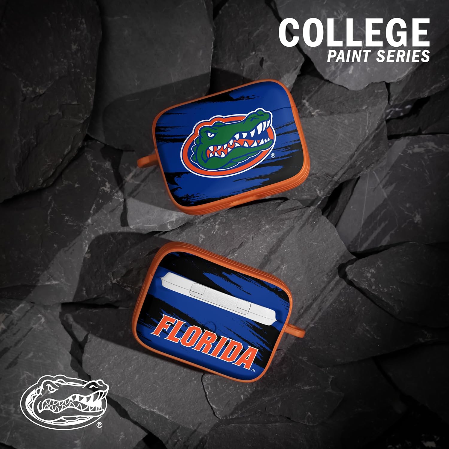 Affinity Bands Florida Gators HDX Case Cover Compatible with Apple AirPods Pro 1 & 2 (Paint Stripe)