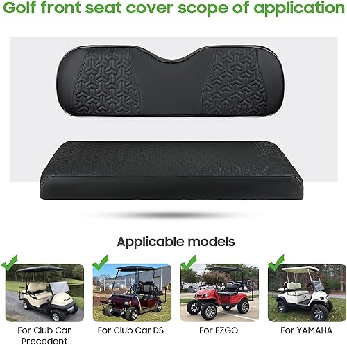 Miniatura 6 de 10L0L Golf Cart Front Leather seat Cover Fits for Club Car PrecedentDS 2000-up
