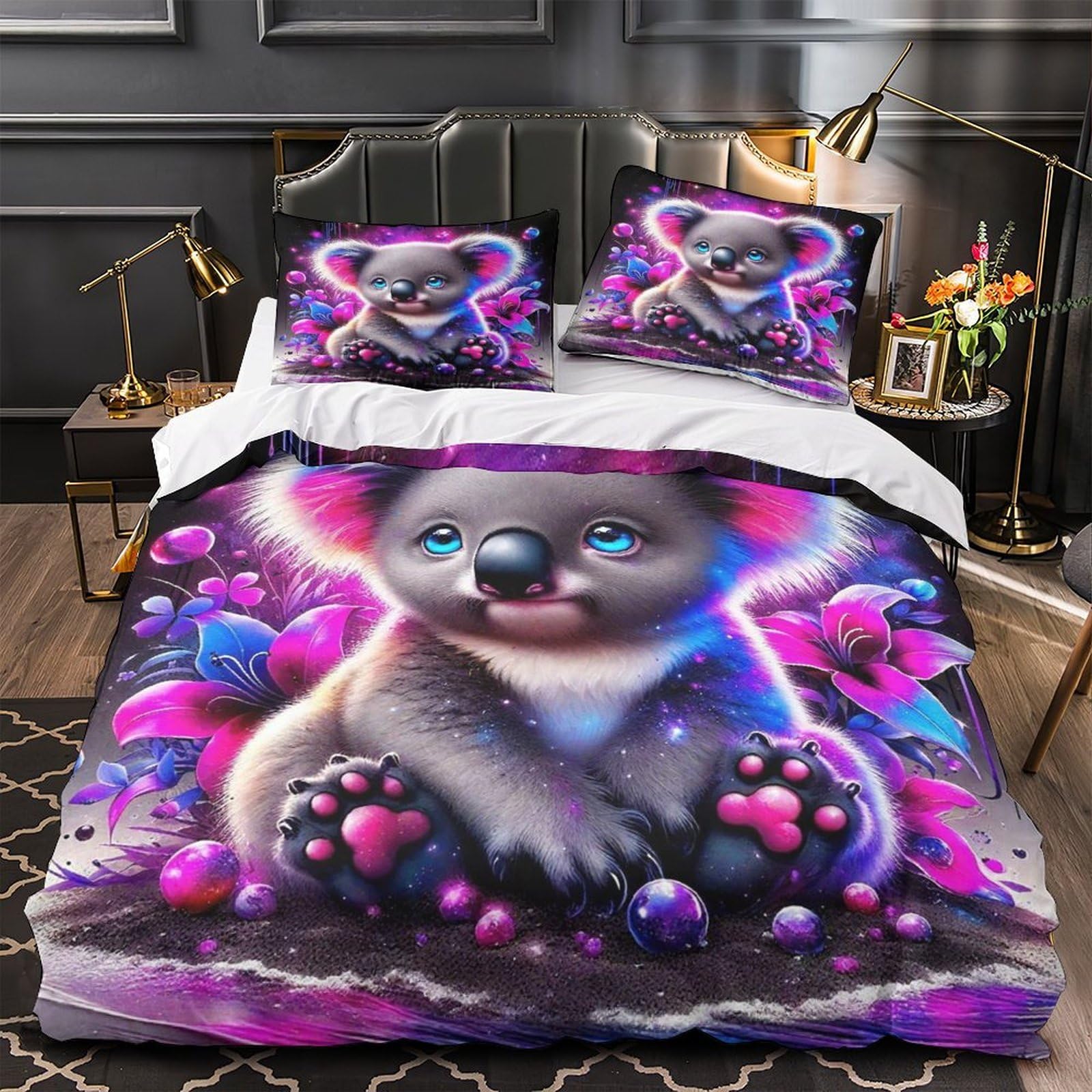 Housse de couette koala 220x240 pour transformer la chambre des enfants en nid douillet