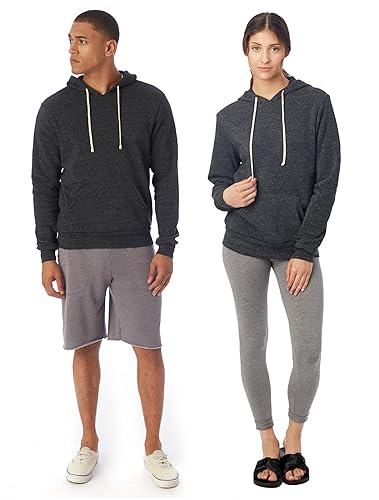 Alternative Men's Hoodie, Vintage Washed Terry Challenger Hooded Sweatshirt