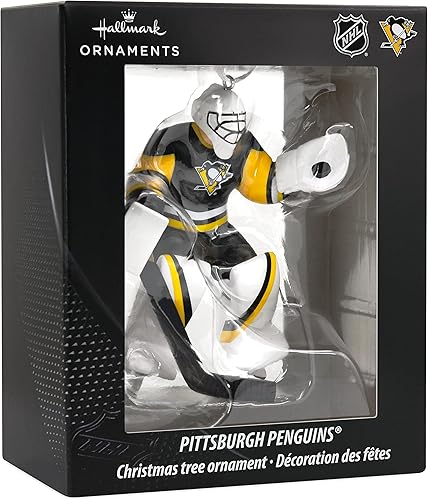Miniatura 3 de Hallmark NHL Pittsburgh Penguins Goalie Adorno de Navidad