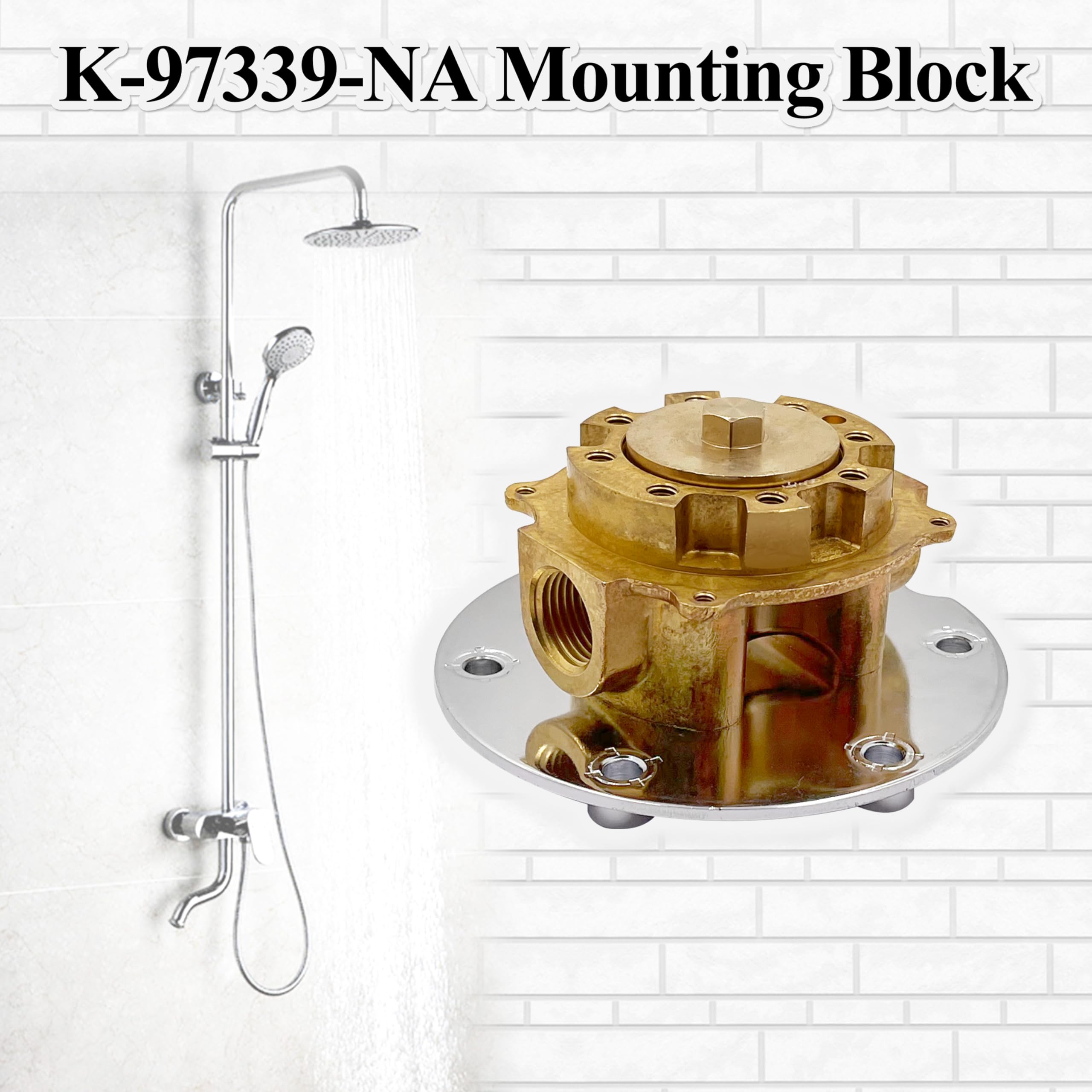 K_yksts ① Mounting-Block for Select Bath Fillers | K-97339 | KOHLER