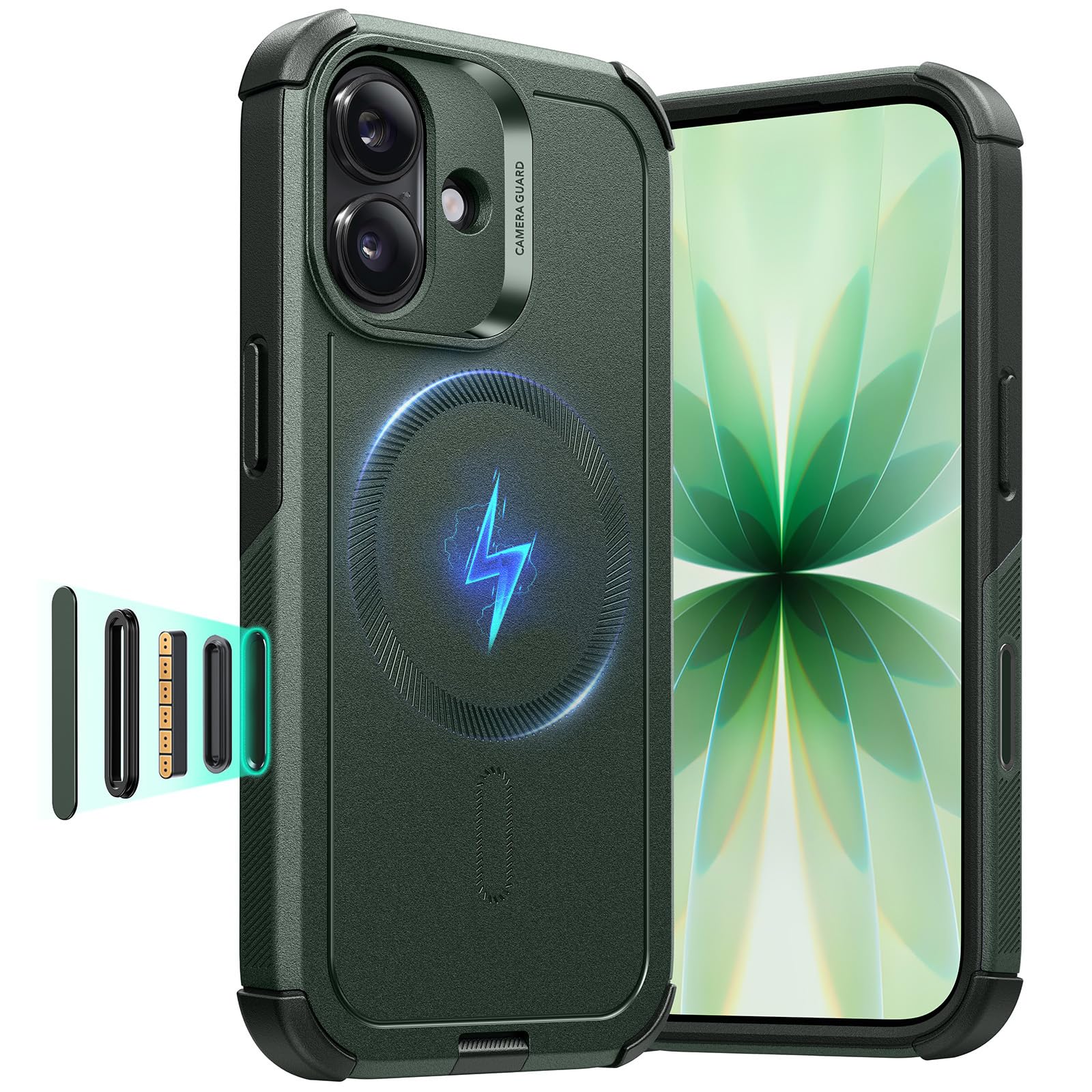 Amazon.co.jp: ESR Cyber Tough for iPhone 17 ケース、オリーブ