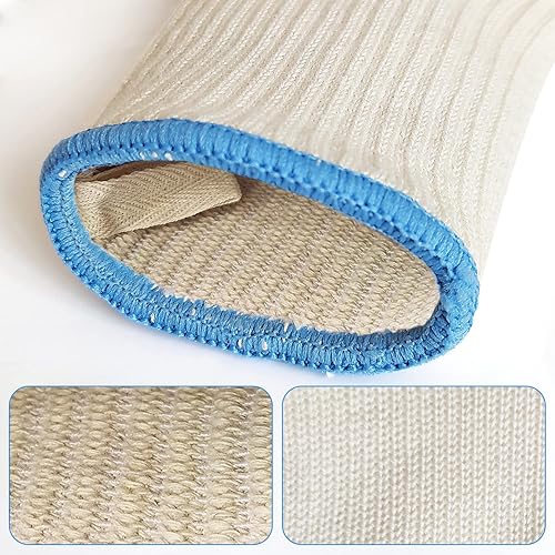 Miniatura 26 de Guantes de parrilla para barbacoa, guantes de horno resistentes al calor de 1472 ℉, guantes ignífugos de alta resistencia a las temperaturas