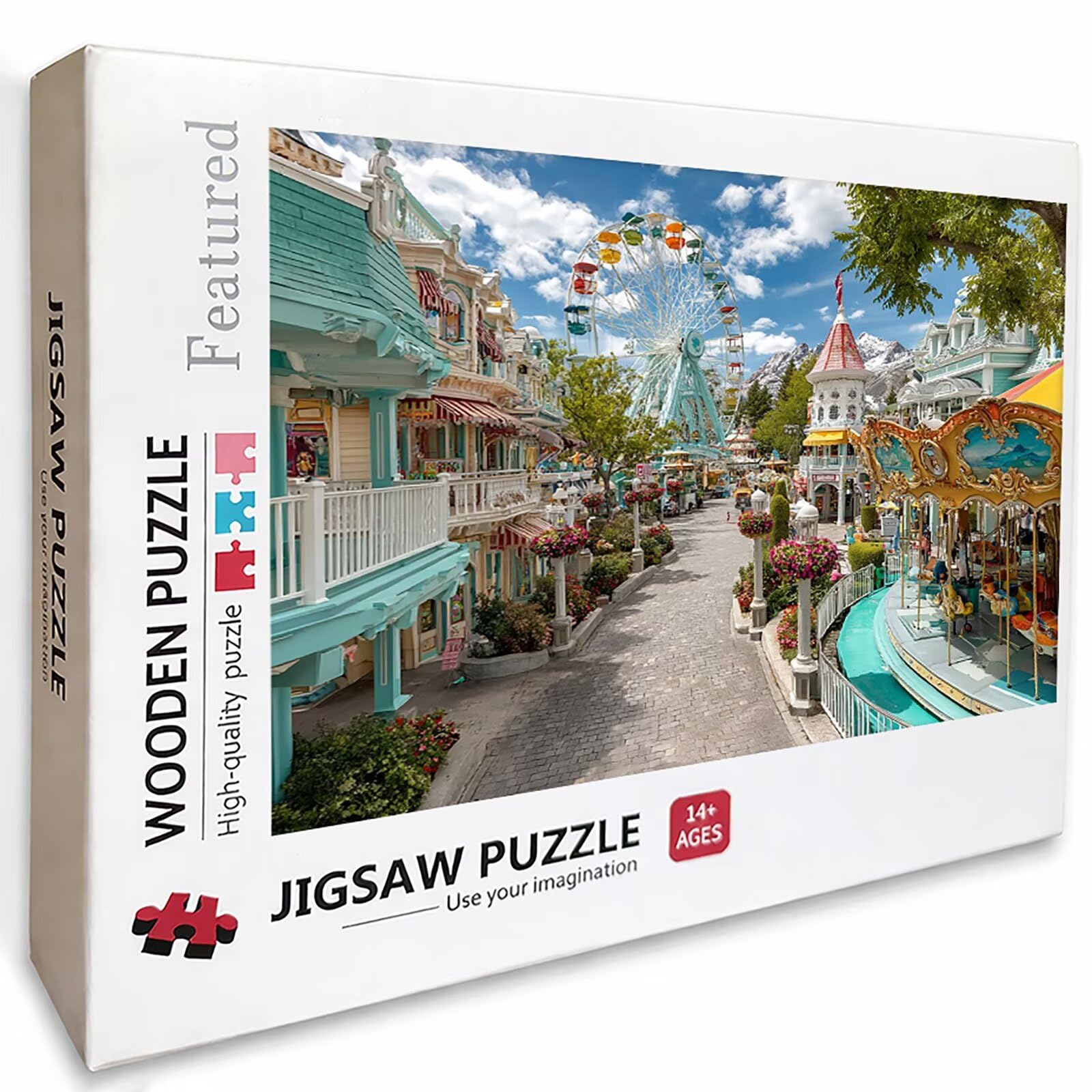Puzzle Arte con Scatola Paesaggio, Architettura Puzzle Legno 2000 Pezzi Adulti 99x70cm, Attività di Intrattenimento ad Alta Difficoltà, DIY Classici Gioco, Jigsaw Per Tutta La Famiglia, Regalo, T-3649