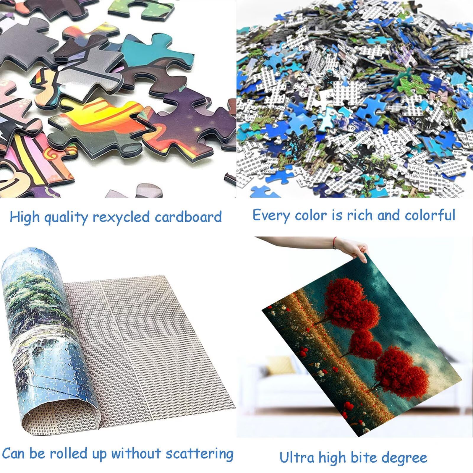Puzzle 3000 elementów miłość puzzle dla dorosłych drzewo 122 x 81 cm unikalne rzemiosło klasyczne drewniane układanka 3D do rodzinnych gier biznesowych, układanka do samodzielnego wykonania nawet do