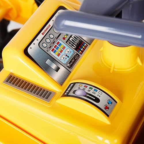 Miniatura 5 de Carretilla elevadora grande del pedal del juguete de los niños que pretenden el camión de construcción de ingeniería