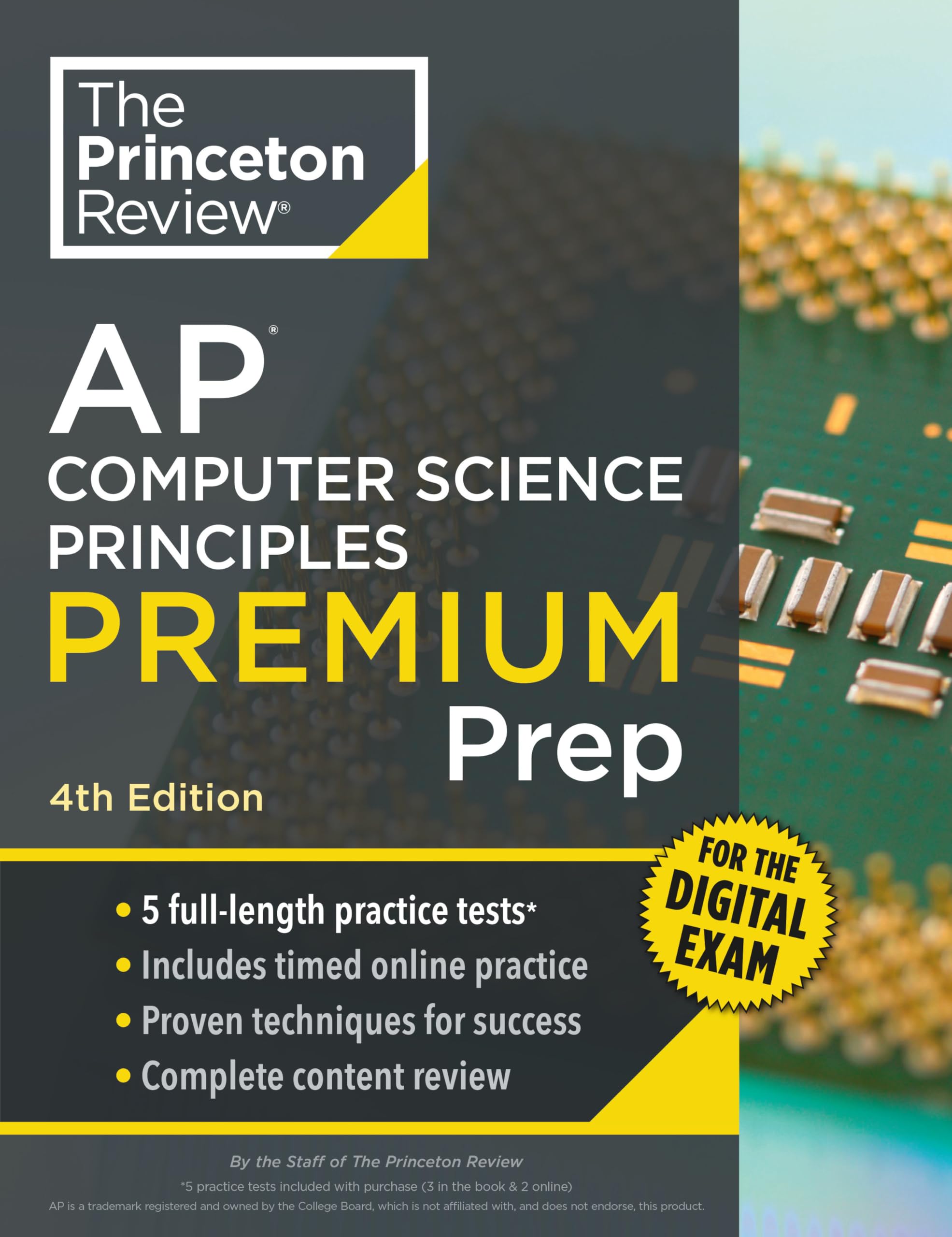Princeton Review AP Computer Science Principles Premium Prep, 4th Edition: 5 Practice Tests + Digital Practice Online + Content Review (College Test Preparation)