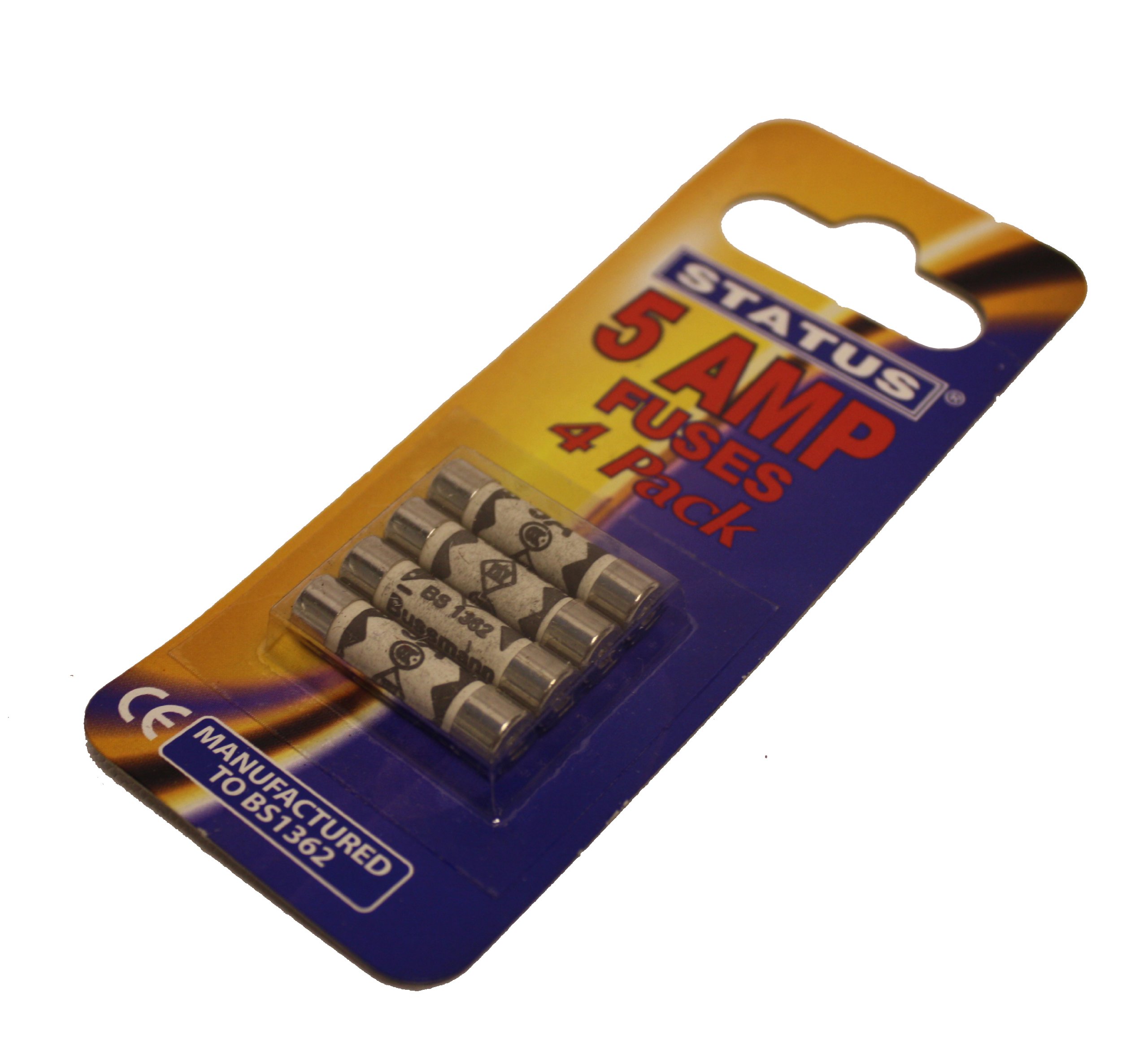Status White Replacement 5A Fuses (Pack Of 4)