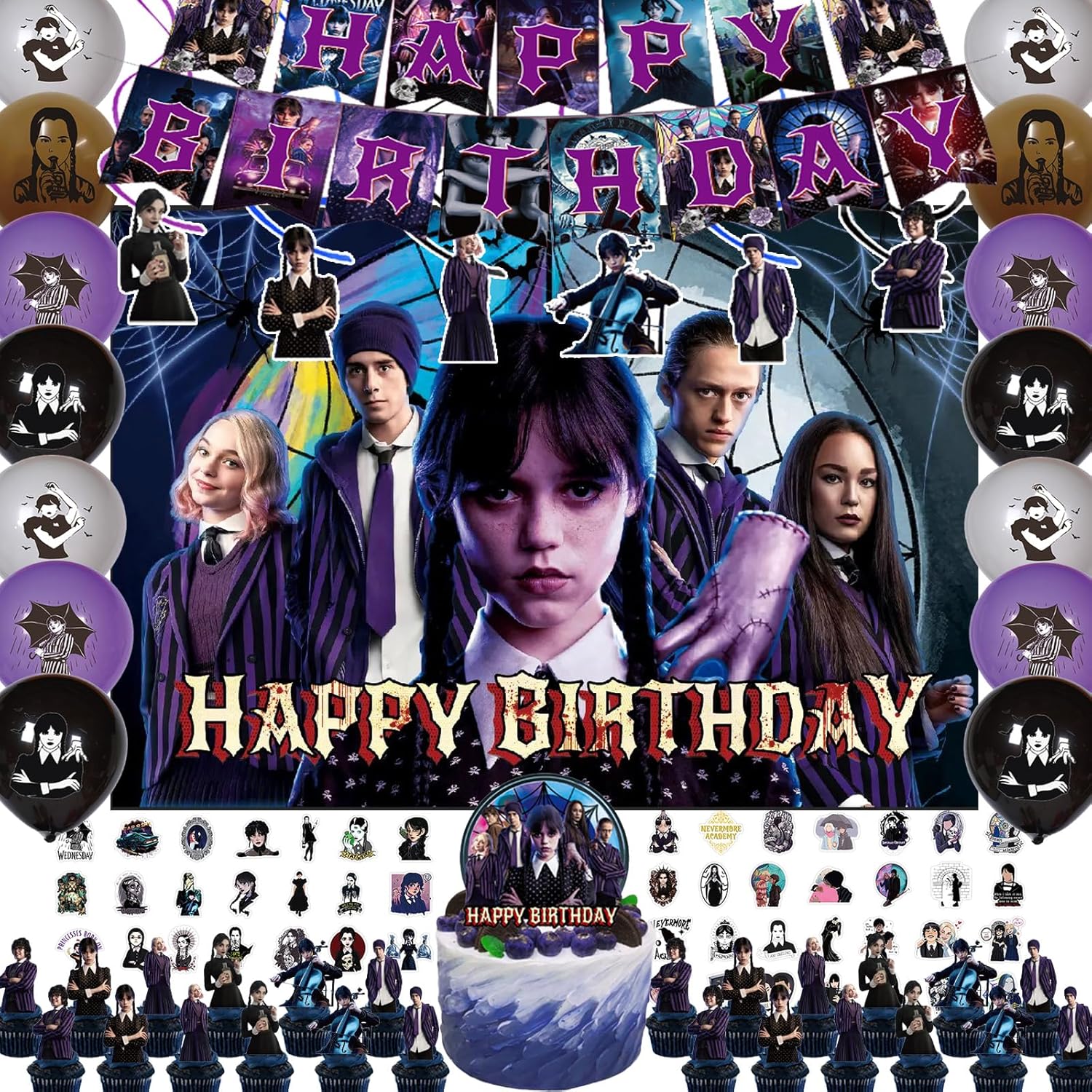 Birthday Decorations Include Tableware, Happy Birthday