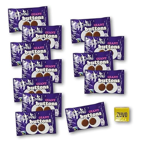 Zuvo Cadbury - Caja de chocolate con botones gigantes, 1.41 onzas, bolsas de delicioso chocolate Cadbury en una caja de regalo única y un chocolate