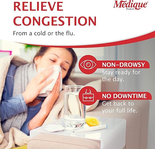 Miniatura 3 de Medique Productos Medi-First 80933 - Descongestionante sinusal 100 paquetes de 1 el embalaje puede variar rojo