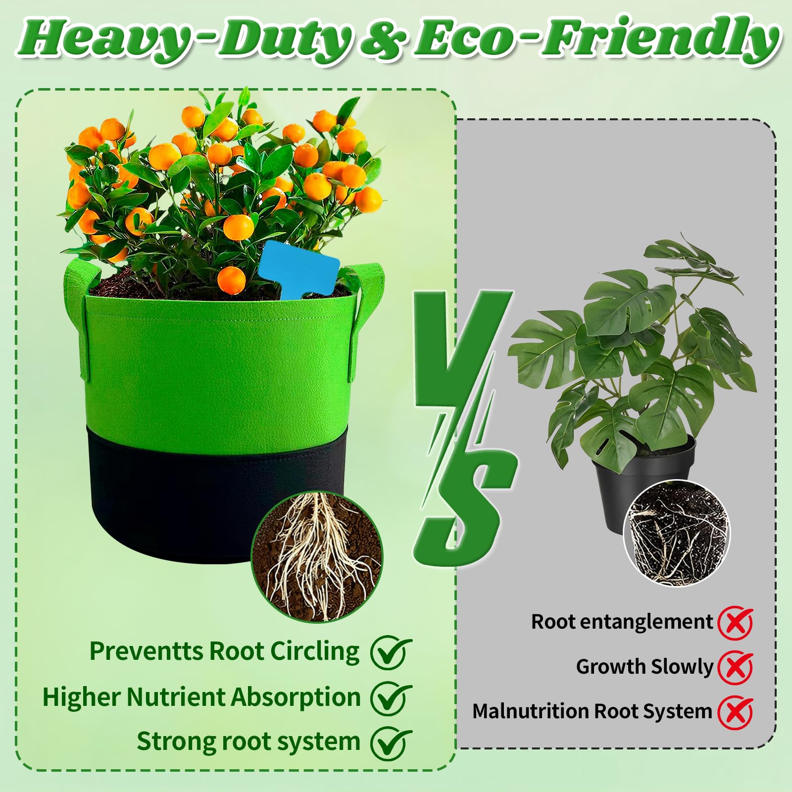 Sac de Plantation Lot de 3, Sacs à Patates de 10 Gallons avec Gants Tapis de Jardin et étiquettes Plantes, Sacs de Plantation pour Pommes de Terre, Légumes et Fleurs au Jardin et à l'extérieur