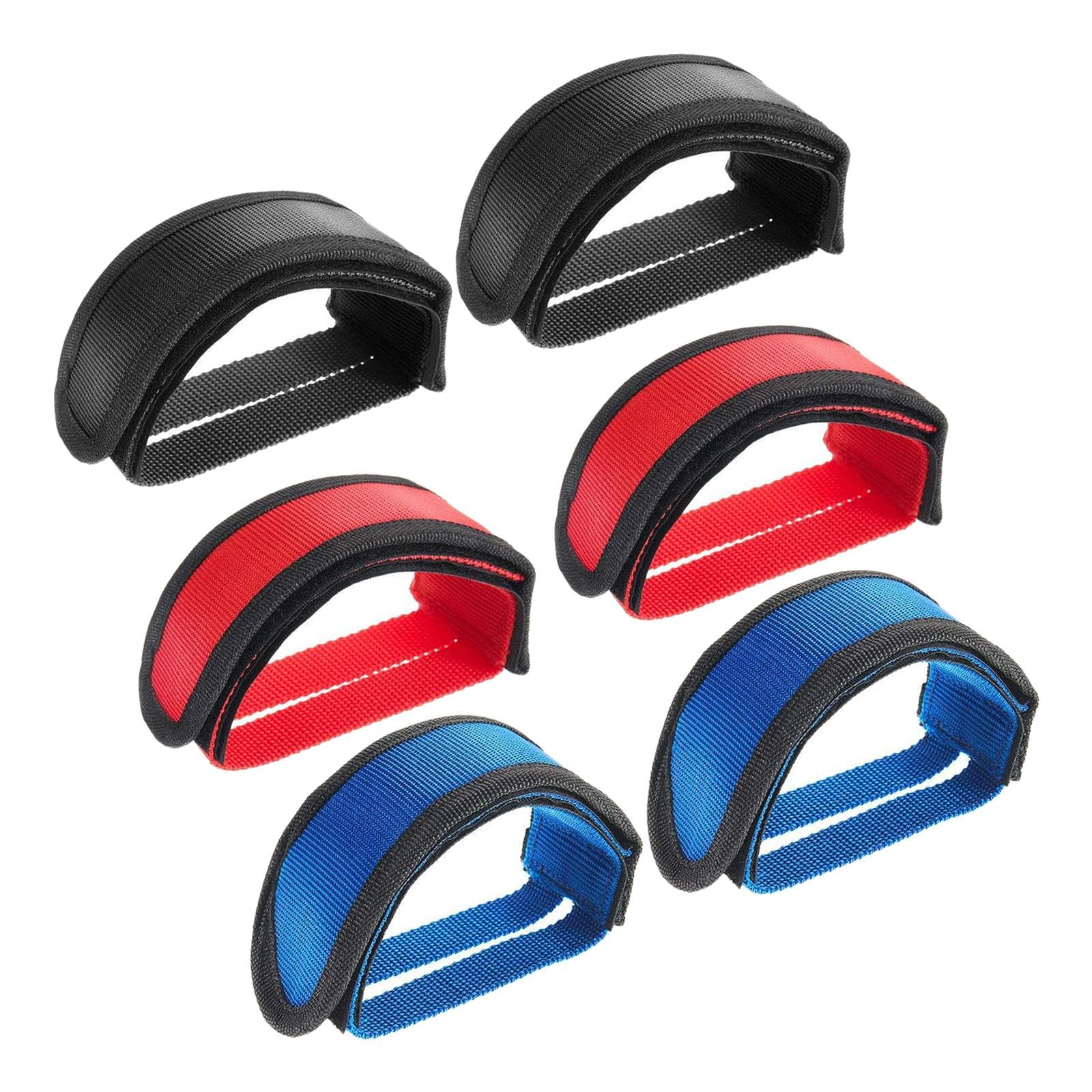 3 Pairs Bike Pedal Straps for Exercise Bike Portable Anti Slip Toe Clip Belt-image-29