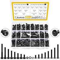 Vista 14 de Kadrick - Tornillos métricos de cabeza cilíndrica con hexágono interior M6/M5/M4/M3, tuercas/arandelas para impresión 3D/bricolaje, acero aleado