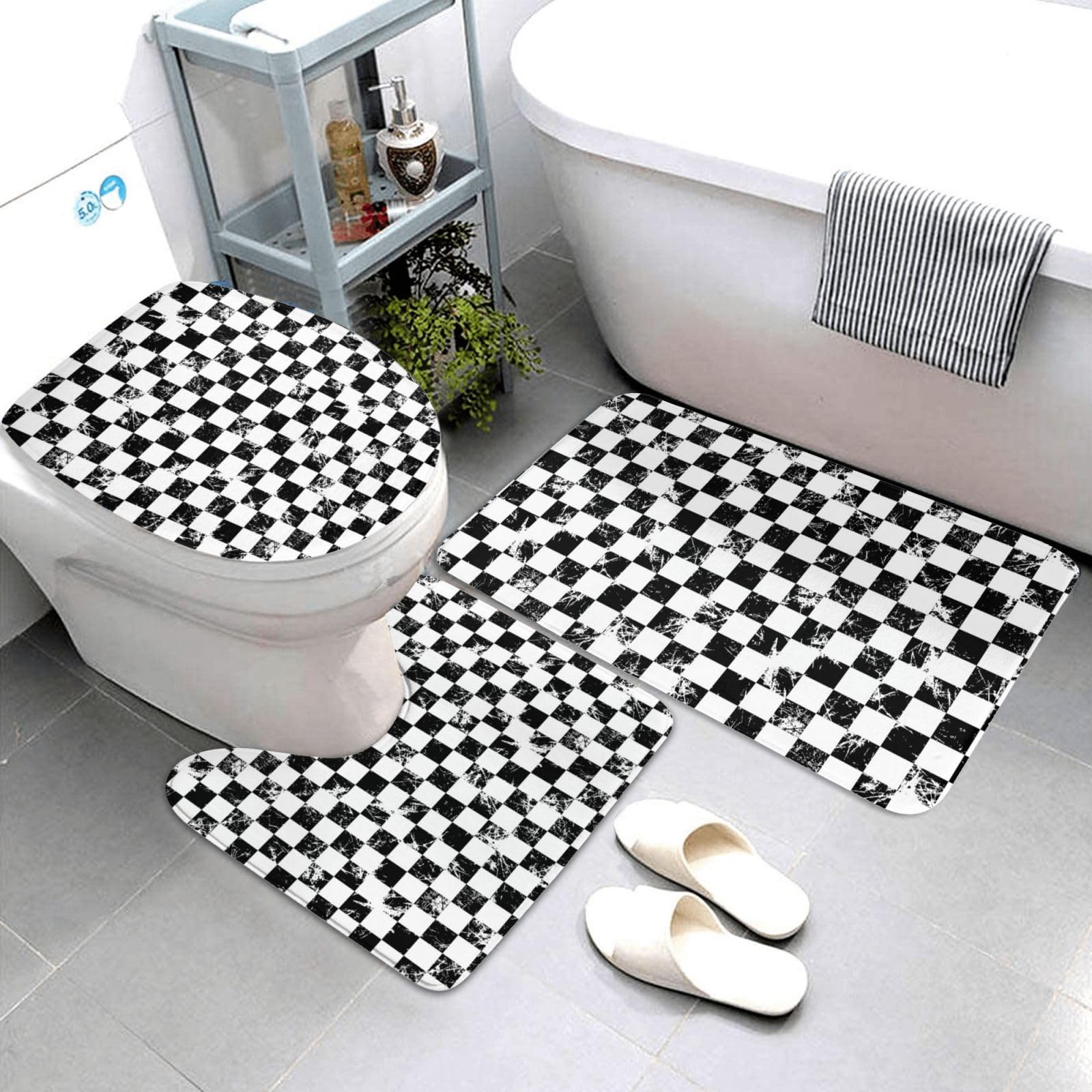 Tapis de bain créatif antidérapant pour éviter les glissades et sols mouillés en U